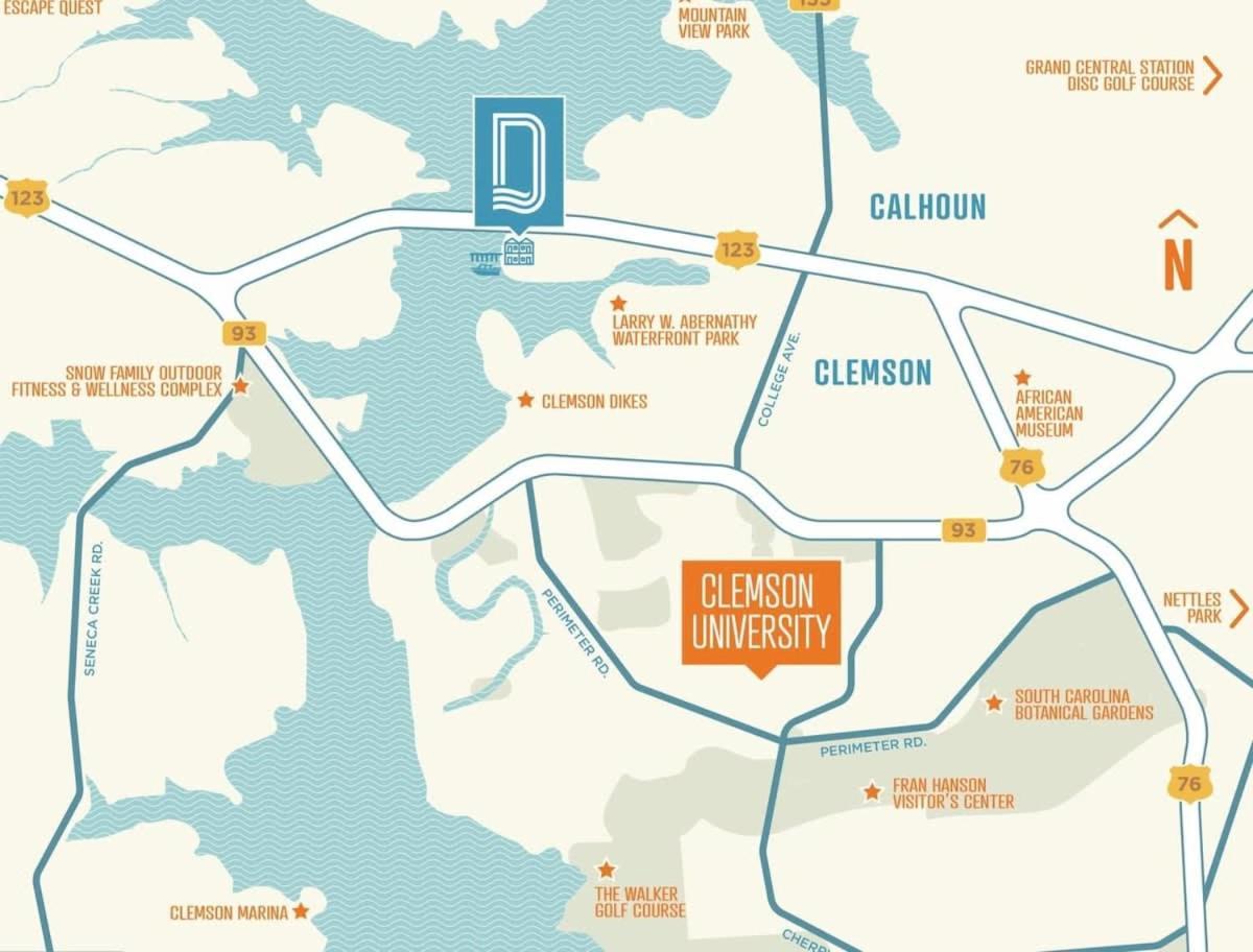 Near Cu And Minutes To Dt Gym Pool Hammock Apartment Clemson Ngoại thất bức ảnh